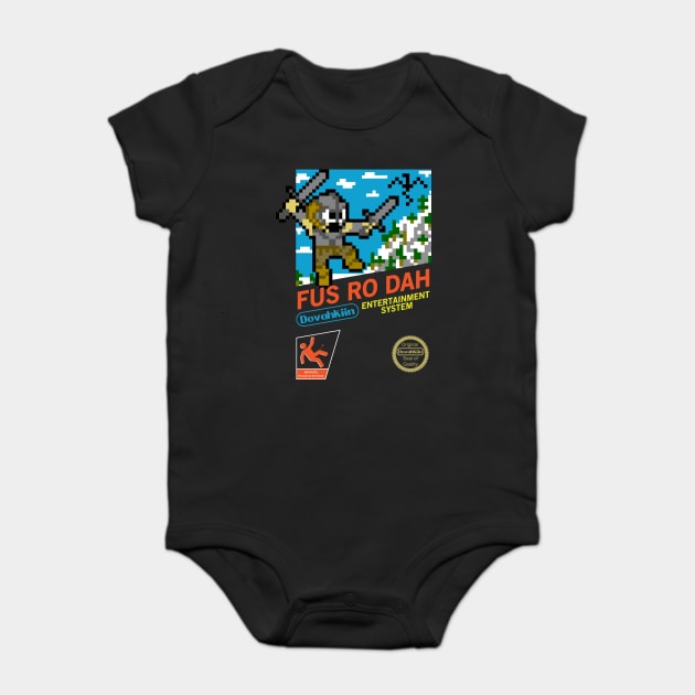 Fus Ro Bit Baby Bodysuit by famousafterdeath